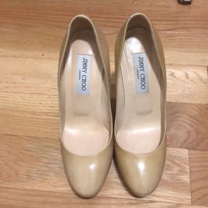 Jimmy Choo Nude Platform Pumps